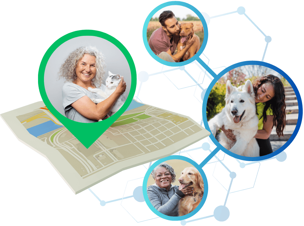 Happy pets and their owners in Easley and Greenville SC